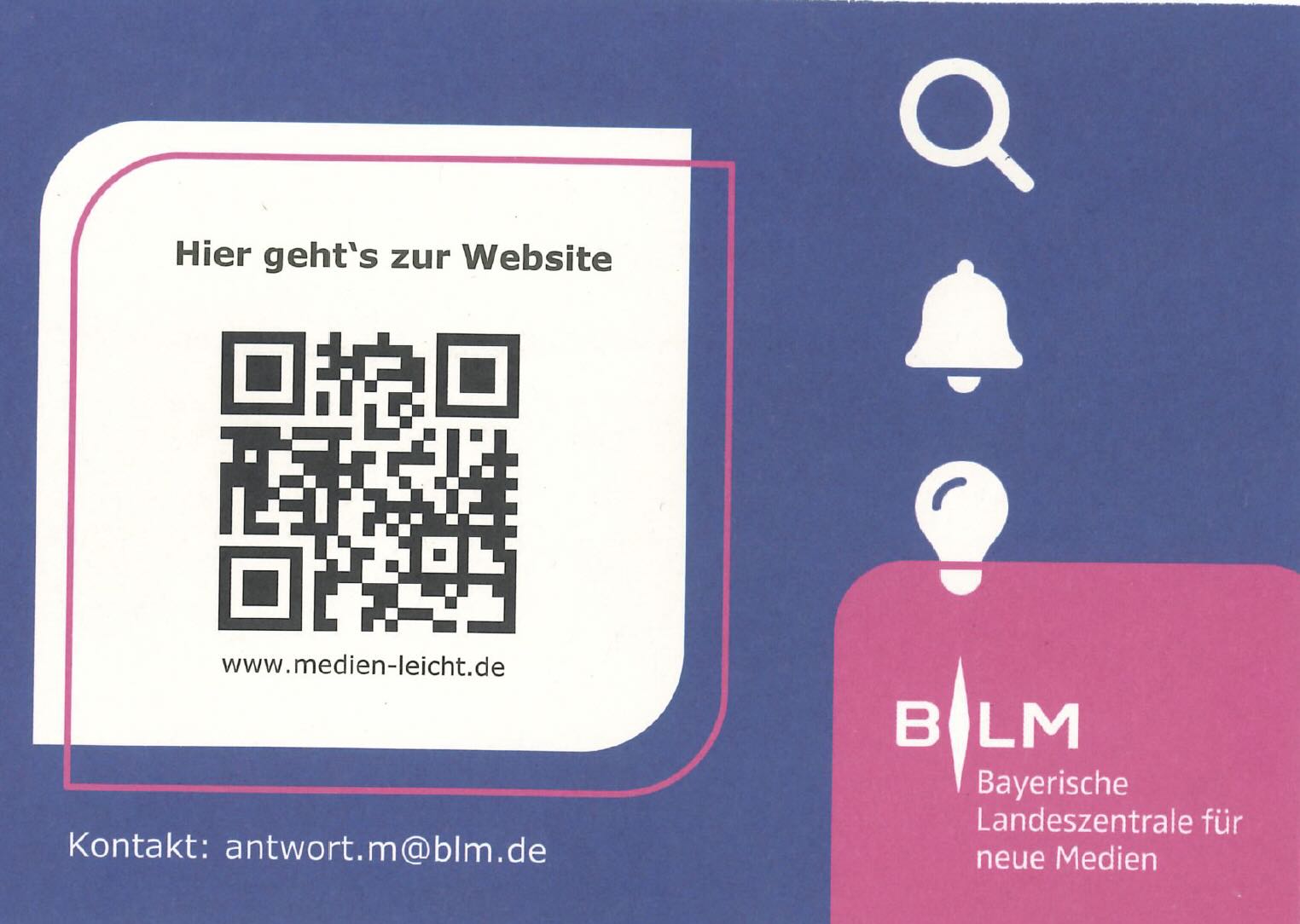 QR Code zum www.medien-leicht.de
